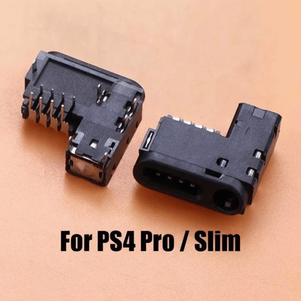 2PCS Interface Connector Audio Port Connector for PSP 1000/PS4 Slim/Pro Game Console Repair Part
