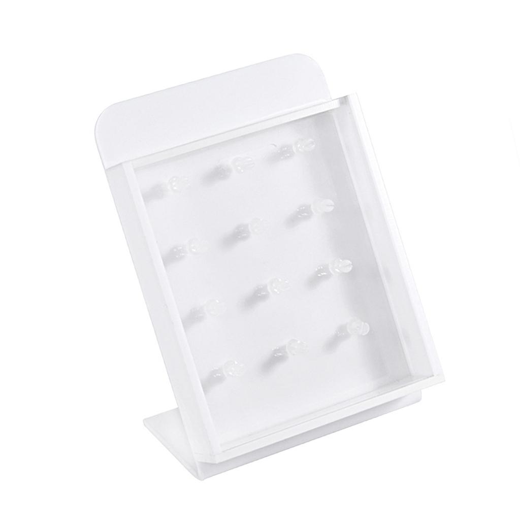 Transparent Acrylic Jewelry Presentation Board With Lid Belly Rings Lip Rings Organiser For Retail Stores