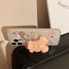 Soft and Cute Butter Bear Stand Apple 16 Mobile Phone Case 13 Glitter Powder Iphone15promax Suitable for 11 Soft and Cute