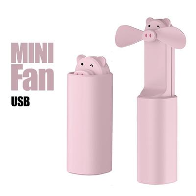 QGeeM Handheld Fan Guto Retractable Mini USB Charging Small Fan Portable Students Outdoor Handheld Fan