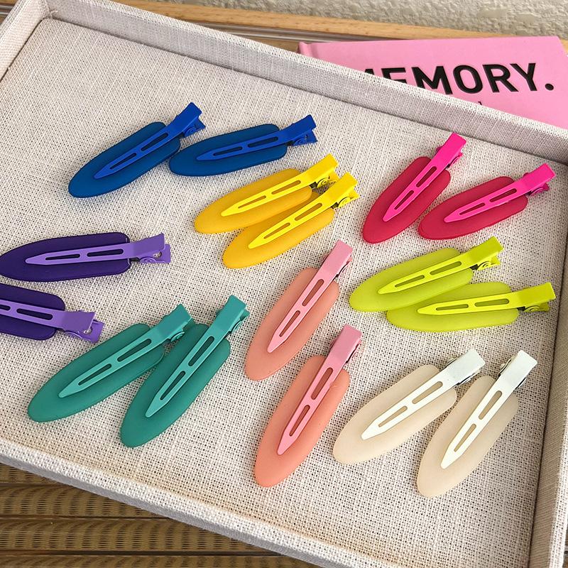 UXSL Fashion Frosted No Trace Hair Clip Women Summer Jelly Color HairPins Bangs Clip Women Girl Makeup Clip Barrettes Headdress