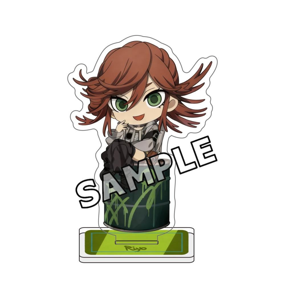 GACHIAKUTA 10CM Supporto Acrilico Portachiavi Ciondolo Figura Anime Portachiavi Auto Collezionismo Fan Otaku Decorazione Display da Tavolo Regalo