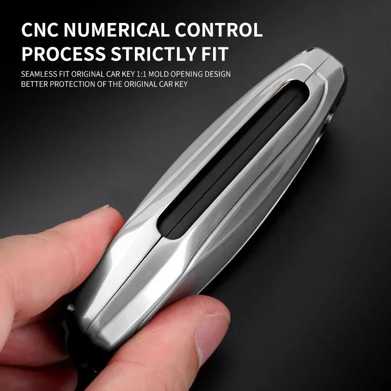 Metal & leather car key cover case shell protector for BYD Han EV Tang DM Qin plus song Pro Max yuan dolphin E2 Atto 3 accessori
