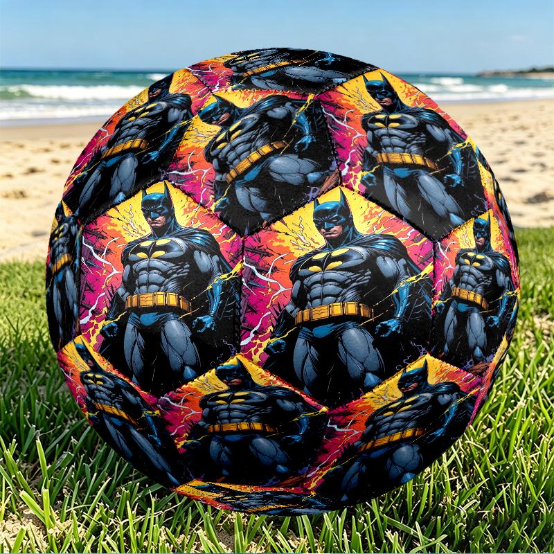 Batman Print Size 5 Soccer Ball, PU Wear Resistant Football for Match Training and Daily Practice, Birthday Gift for Soccer Fans
