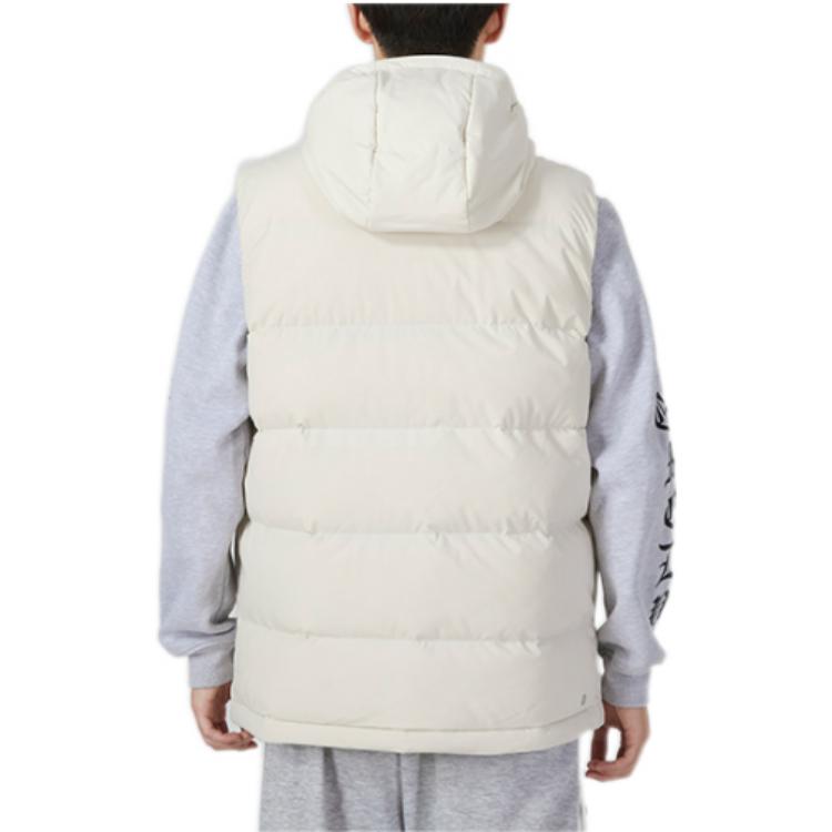 adidas Unifarbene Kapuzen-Zip-Weste mit Markenlogo-Print Herren Oberbekleidung Weiß HE1462