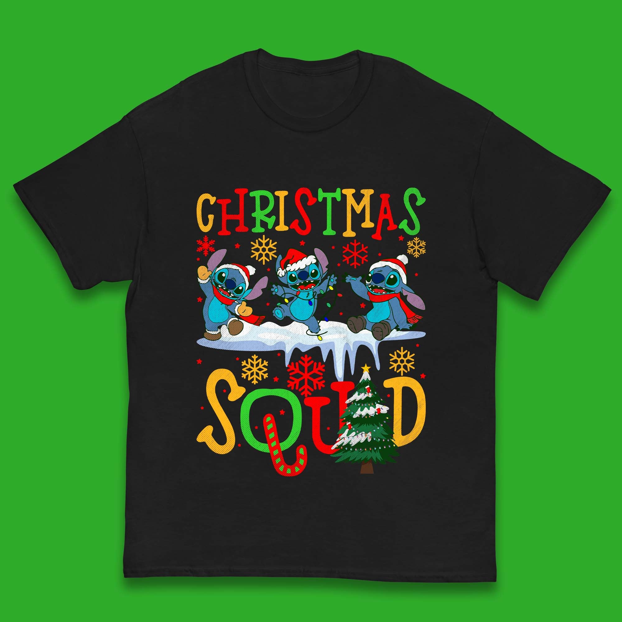 Christmas Stitch Squad Kids T-Shirt 100