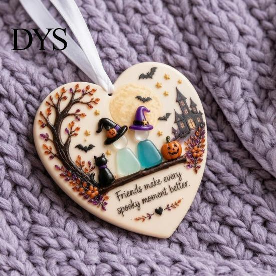 Sea Glass Heart Ornament Shape Friendship Hanging Ornament, Coastal Thoughtful Valentine Gift Beach Theme Decoration for Weddings Birthdays
