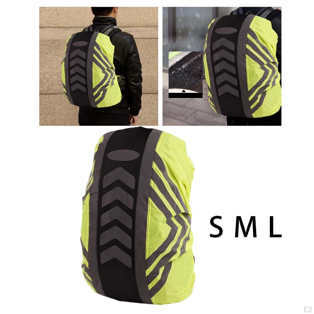 Rucksack Raincover Reflective Anti Slip Protector Dustproof Rainproof Backpack Rain Cover for