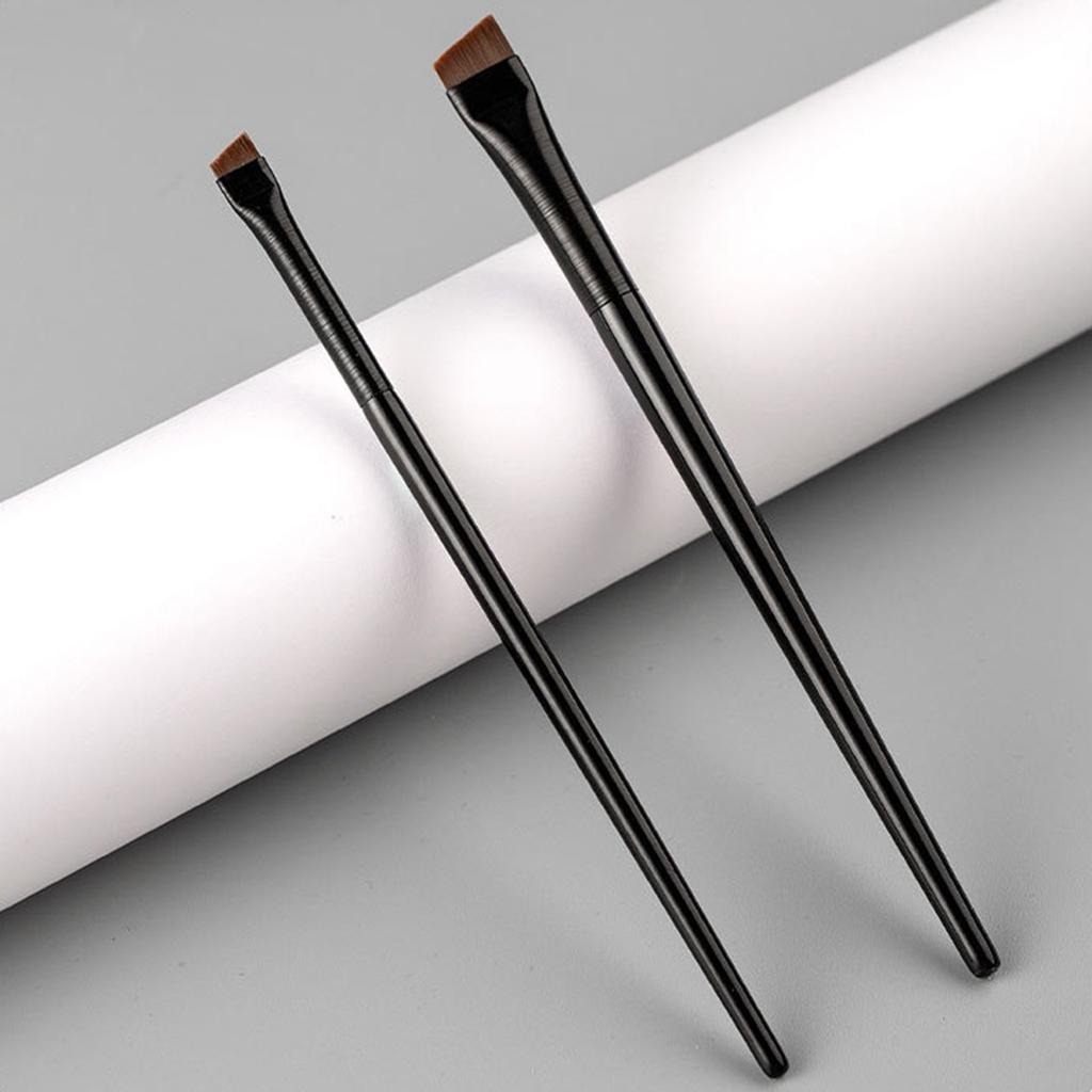 Eyeliner Brush Flat Head Fine Angled Exquisite Bristles Eyebrow Brush for Precision Makeup