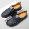 2021 Summer New Men's Casual Leather Shoes Fashionable Foot Cover Large Size Doudou Shoes Foreign Trade Handmade Breathable Lazy Shoes