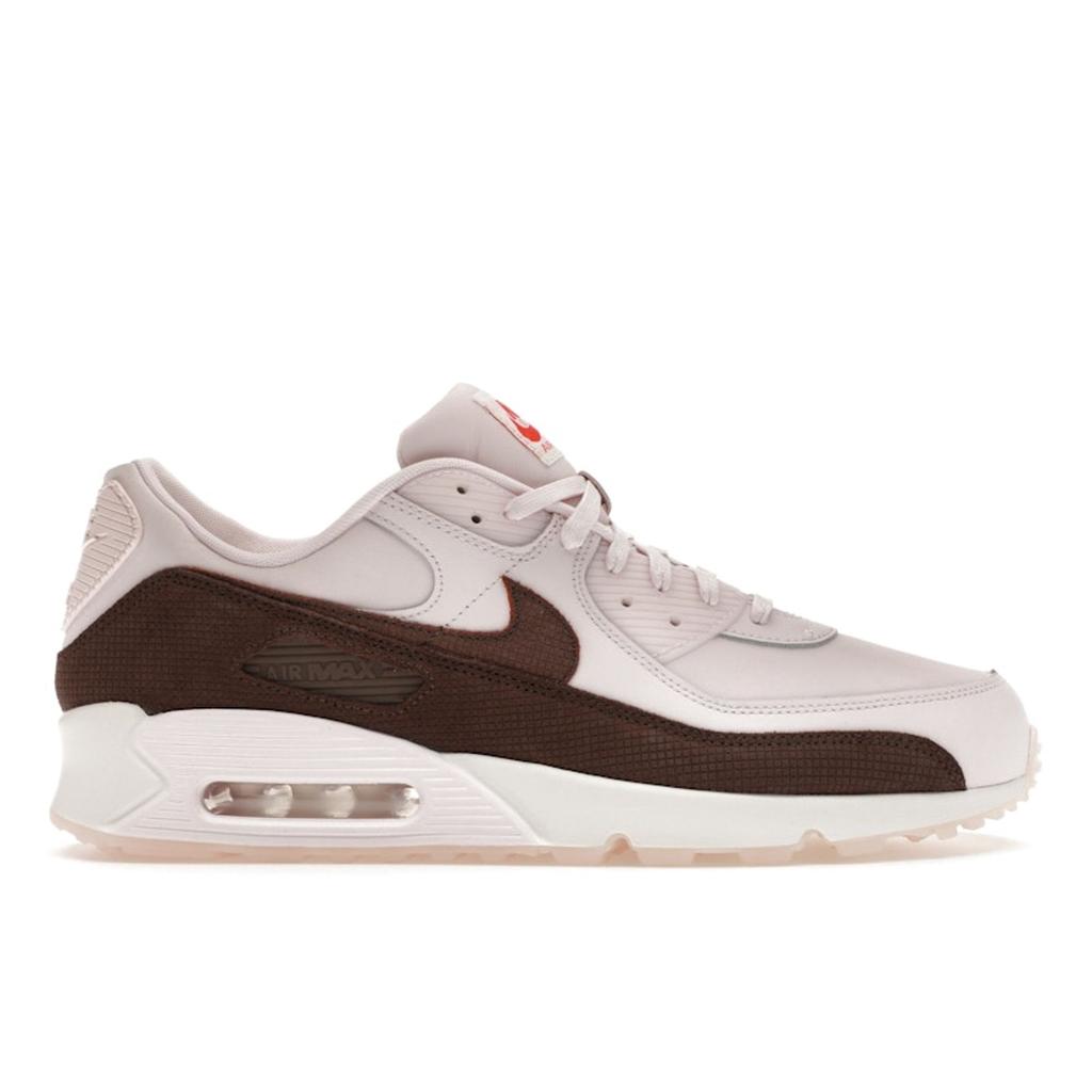 Nike Air Max 90 Leder Braune Fliese Herren Sneaker Pink Pearl-Pink Barock-Braun FD0789-600