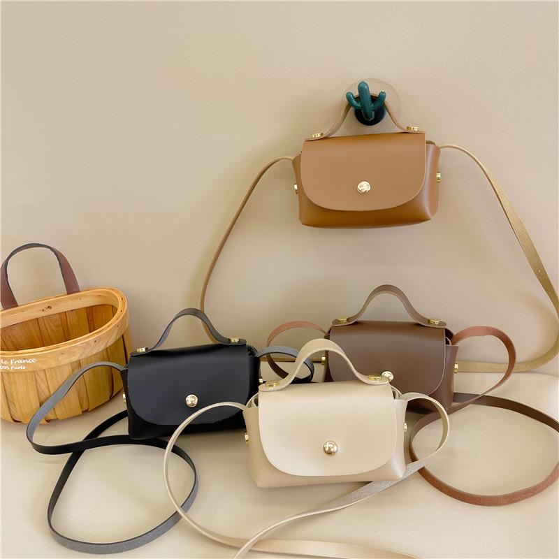 Stylish Korean Mini Children's Shoulder Bag With Vintage Design For Everyday Use