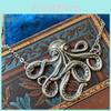 Fashion Octopus Pendant Necklace With Cross Chain For Men And Women