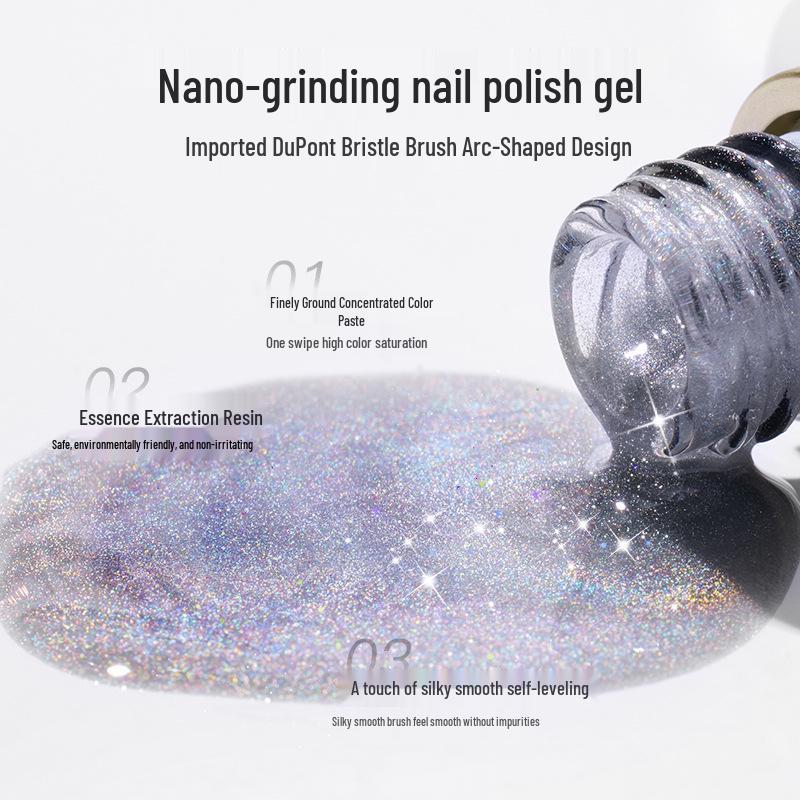 Nail Gel Polish: 130 New Nude & Bright Colors - Ice Translucent, Phototherapy, Glitter, Cat Eye Finish