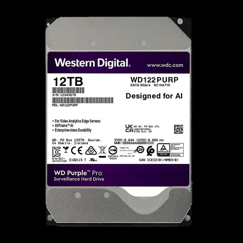WD Purple Pro 12TB Surveillance Hard Drive