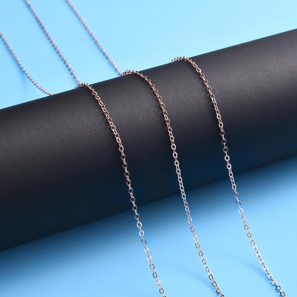 Jewelry Accessories 10meters O Flat Chain Spool Bulk for Bracelet Necklace Extender