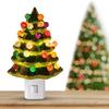 LED Christmas Mood Light Resin Bedside Lamp Christmas Tree Night Light  Bedroom