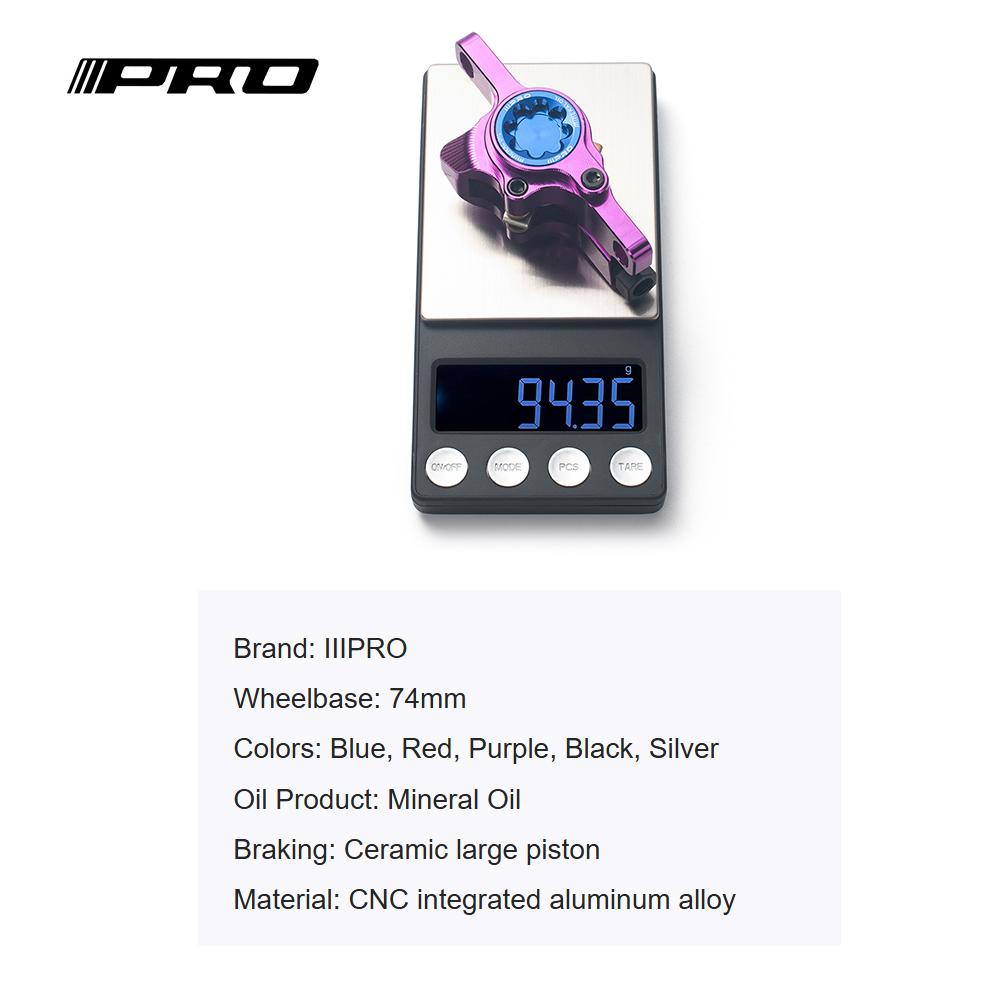 IIIPRO Direct Mount Hydraulic Disc Brake Caliper - Full CNC Lightweight MTB Brake - Compatible with Mountain Bike Disc Brakes