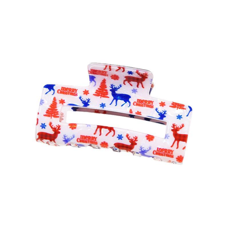 Weihnachts-Haarklammer: Weihnachtsmann, Lebkuchenmann, Schneemann, Rentier - Festliches Haaraccessoire