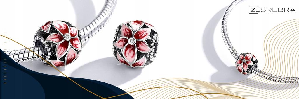 Magnolia Flower Charms 925 Bead Beads Charms Flowers Magnolias 925