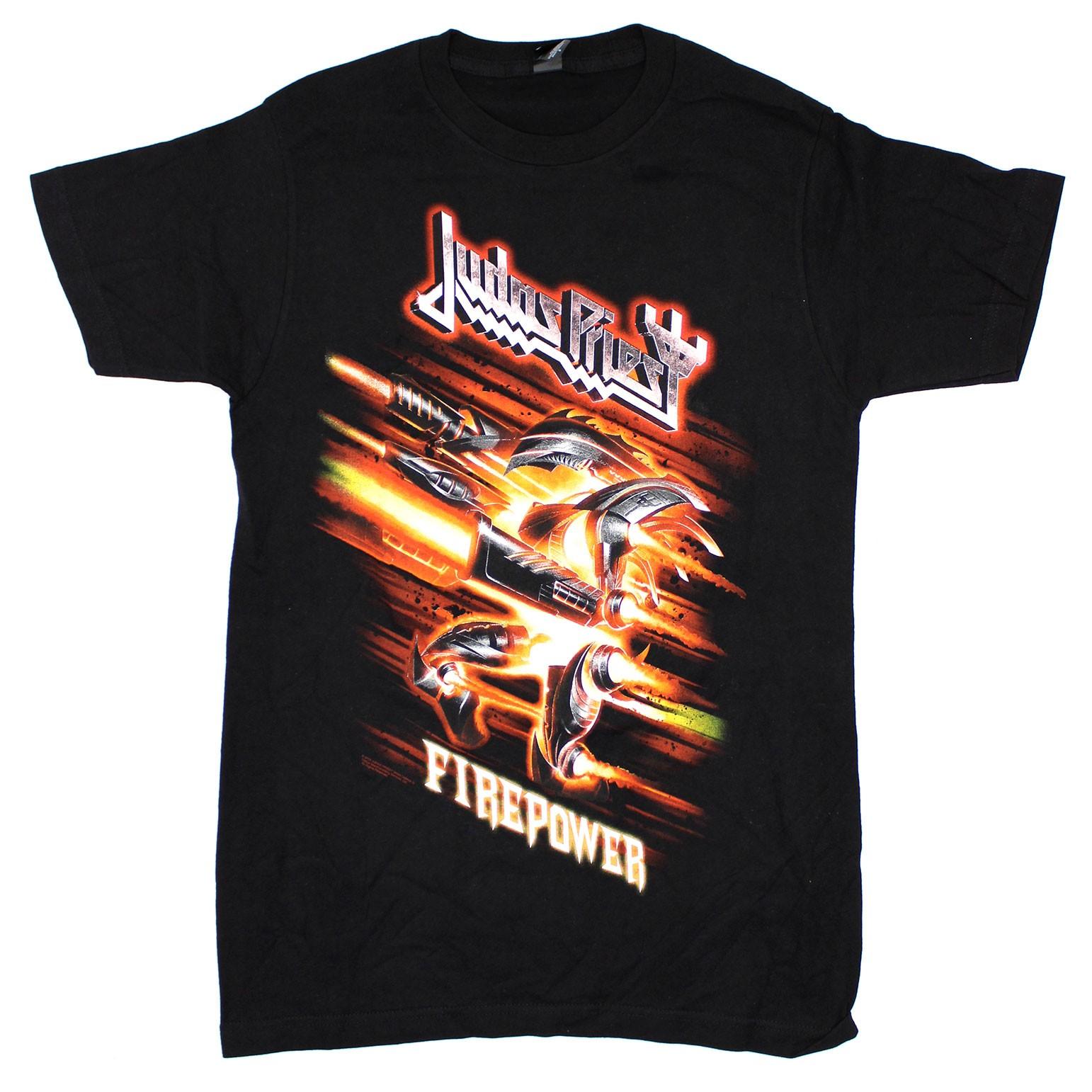 

Men s Judas Priest Fire Power Tour T-Shirt Mens Womens Tees Top X Black 3XL