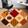1pc Halloween Cat Office Round Area Rug, Indoor Mat Suitable For Office, Under Office Chairs Bedroom Living Room Home Decor, Room Deco 165
