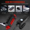 USB Rechargeable Bike Light Set Front Light with Taillight Easy To Install 3 Modes Bicycle Accessories for the Bicycle