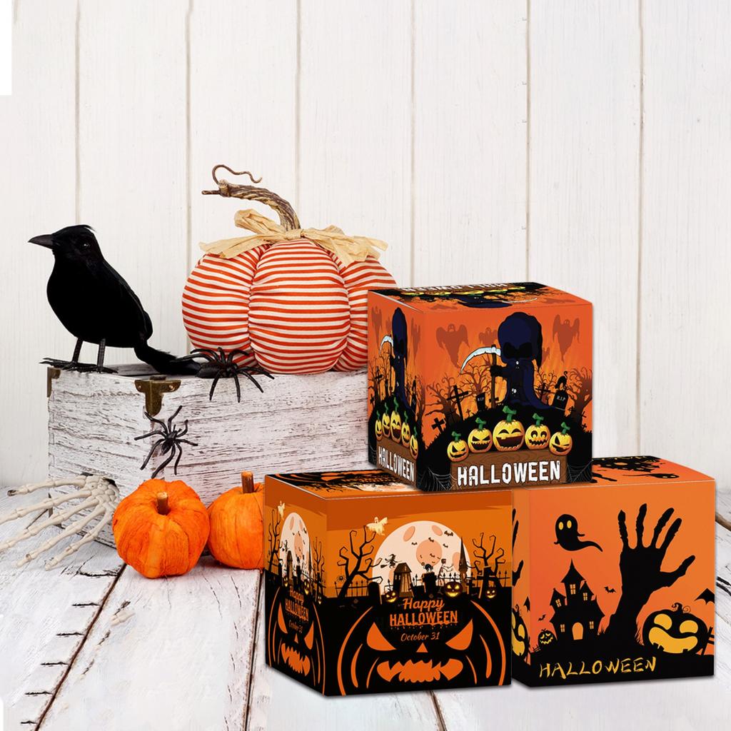 Halloween Decoration Paper Candy Snack Packaging Three-dimensional Paper Box Event Props Party Party Supplies