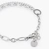 Black and Gray 839 Gemstone Two-Circle Point Chain 1141 Bracelet Set (C2403-SE379_BK)