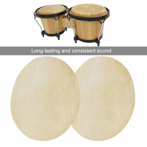 Bongo Drum Head Skins, Durable Drum Head Skins, Thick Bongo Drum Accessories for African Drums (8.5 inch)