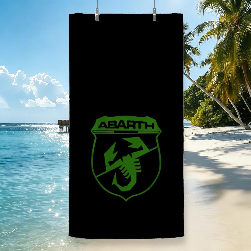 Marke Abarth Handtuch Mikrofaser Strandtuch, schnelltrocknend, sandfrei, ultrafeine Faser, super weich.