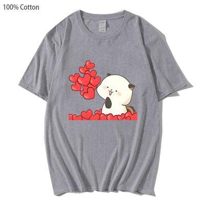 Cartoon Bär T-Shirts Herren Damen Kleidung Süßes Grafik T-Shirt Baumwolle Oberteile Harajuku Streetwear Kurzarm Weiches T-Shirt