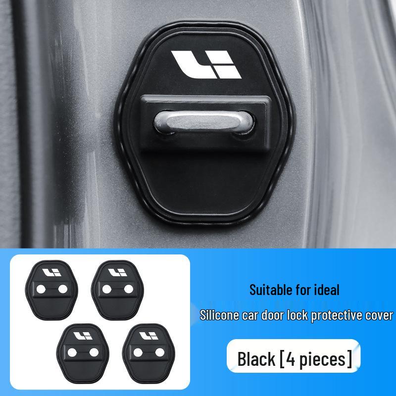 

Silicone Shock Absorbing Dustproof Anti-rust Door Lock Cover for Ideal L8 23-24 Ideal L8 Full Set 4 Pieces Silicone