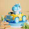 Yousheng Kids Dinosaur Car Toy Press Go Inertia Drive Detachable Dino Racing Vehicle 0-3 Toddlers Boys Girls Educational Cartoon Dinosaur Truck Toy