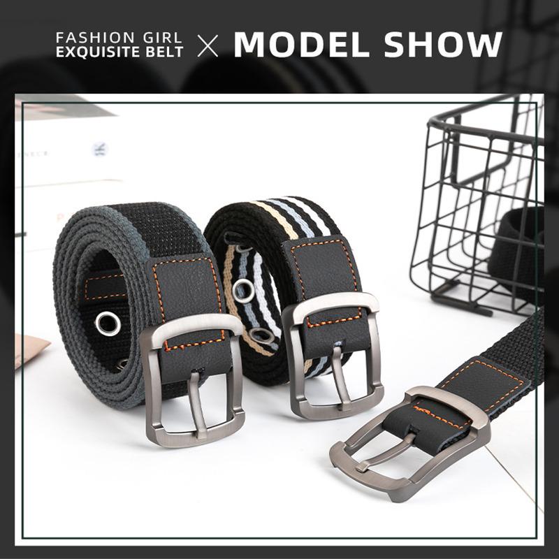 LUDIVIS Canvas Belt Outdoor Tactical Belt Unisex High Quality Canvas Belts for Jeans Male Luxury Casual Straps Ceintures