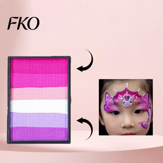 High Pigment Body Paint 50G Rainbow for Face Painting, Makeup Easy Blend Halloween Party Cosplay, Washable Kids Adults Performance
