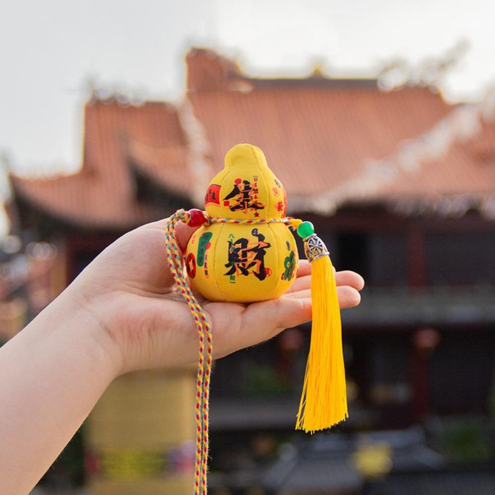 3D Blessing Fragrant Bag Traditional Gourd Car Pendant Chinese Sachet  Festival Decoration