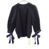 FRAY I.D Made in Japan FWFB174022 Long sleeve Ribbon Puff blouse 1 Navy Women Used