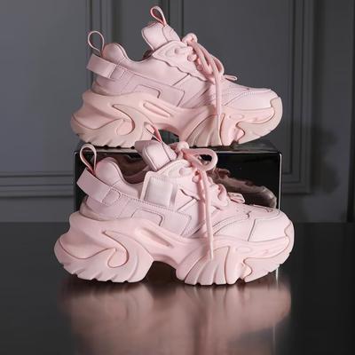 Small Man 7cm Inner Height Increase Platform Dad Shoes Women's New Versatile Casual Sports Little White Shoes