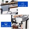Set of 2 Desk Side Laptop PC Rack with Headphone Headphone 10kg Weight Vertical PC Desk Side Easy No Drilling Steel Construction Racks, Hooks, Stand,