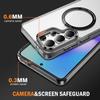 For Magsafe Magnetic Wireless Charging Transparent Phone Case for Samsung Galaxy S26 S25 Ultra S26 Plus Clear Protective Cover
