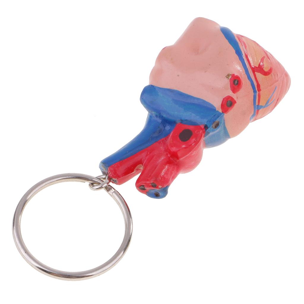 2 Stück Menschliches Herz Schlüsselanhänger Mini Modell Skelett Bewegliches Gelenk PVC Material Geeignet für