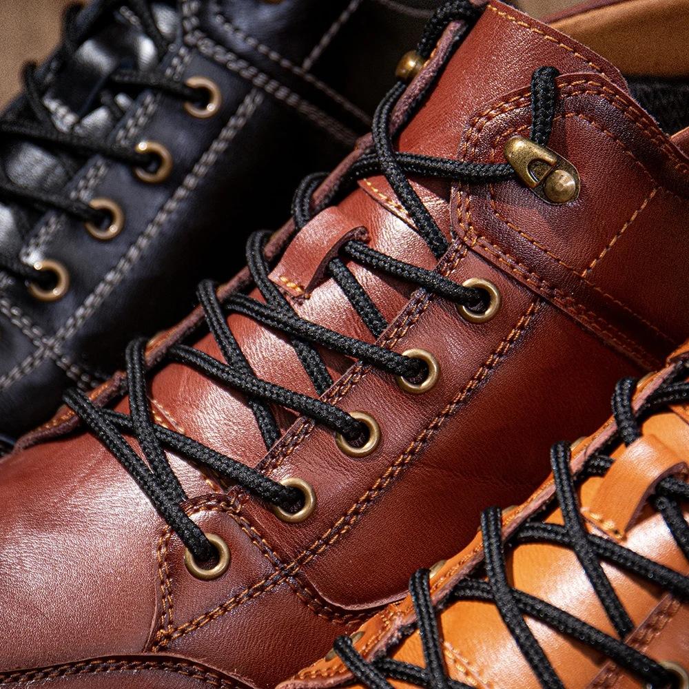 Мужская обувь Повседневная кожаная мужская обувь ручной работы Дышащая обувь для вождения — фото 5