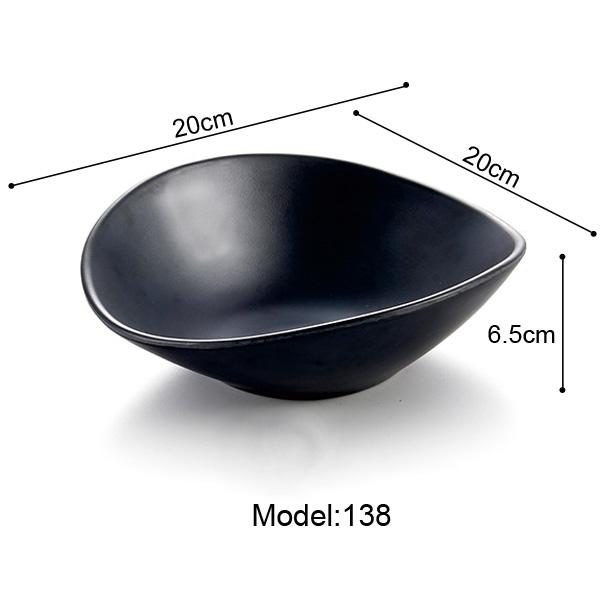 Imitation Porcelain Frost Melamine Dinnerware Oval Bowl Japanese Restaurant Chaos Big Bowl A5 Melamine Bowls Melamine Tableware