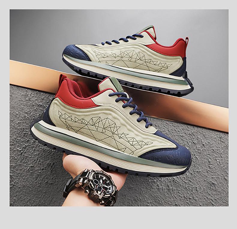 High Quality Casual Shoes for Men, Breathable and Comfort Running Shoes, Thick Soled Anti Slip Chunky Sneakers Tenis Masculino