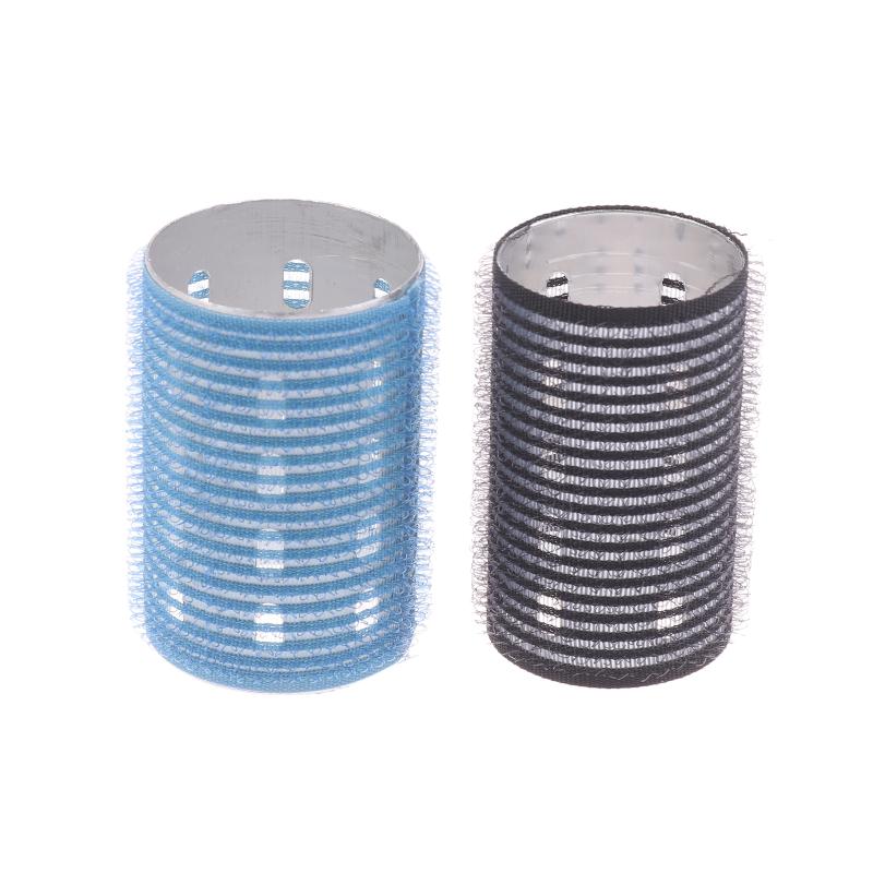 Rullo per Capelli Autoadesivo con Nucleo in Alluminio Colorato Gancio e Anello in Nylon Puro Rullo Autoaderente Styling Caldo Termico Arricciacapelli per Volume