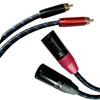Gold-Plated Double Lotus RCA to Dual XLR Audio Cable Adapter