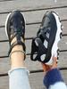 Women's 2026 Cross Hollow Platform Wedge Sandals - Large Size, Comfortable, Thick Sole, Roman Style