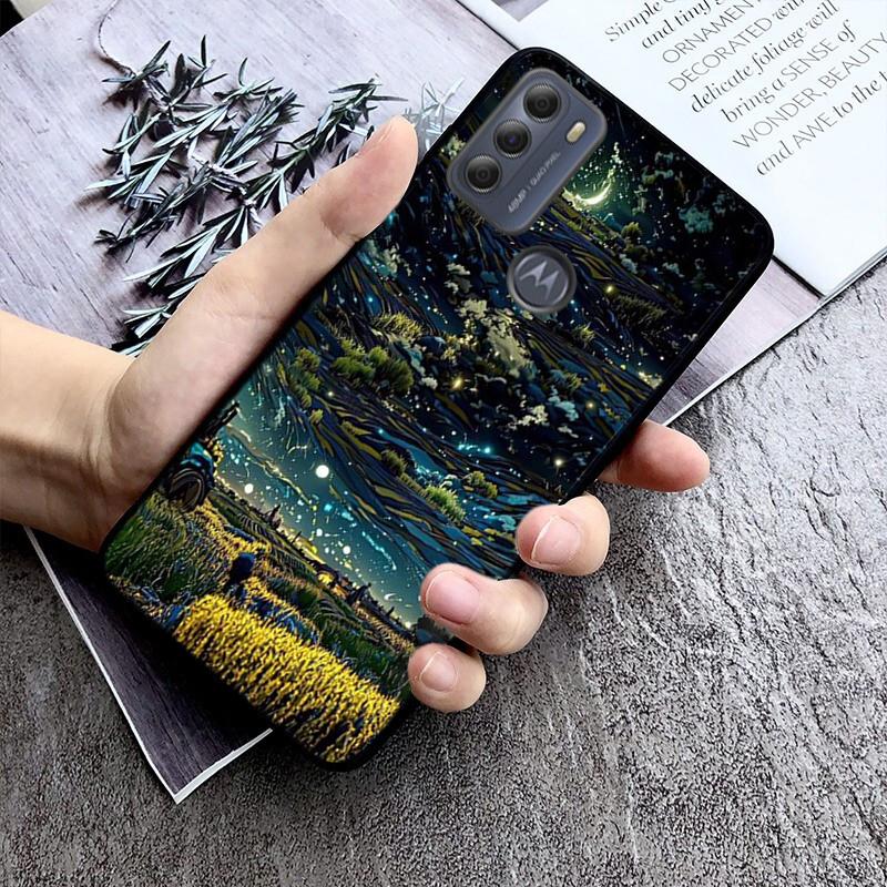 Aesthetic Night Starry Sky Phone Case For Moto G84 G22 G32 G42 G52 G62 G53 G72 G60 G60S G100 G10 G20 G30 G13 G50 G 5G G Pure