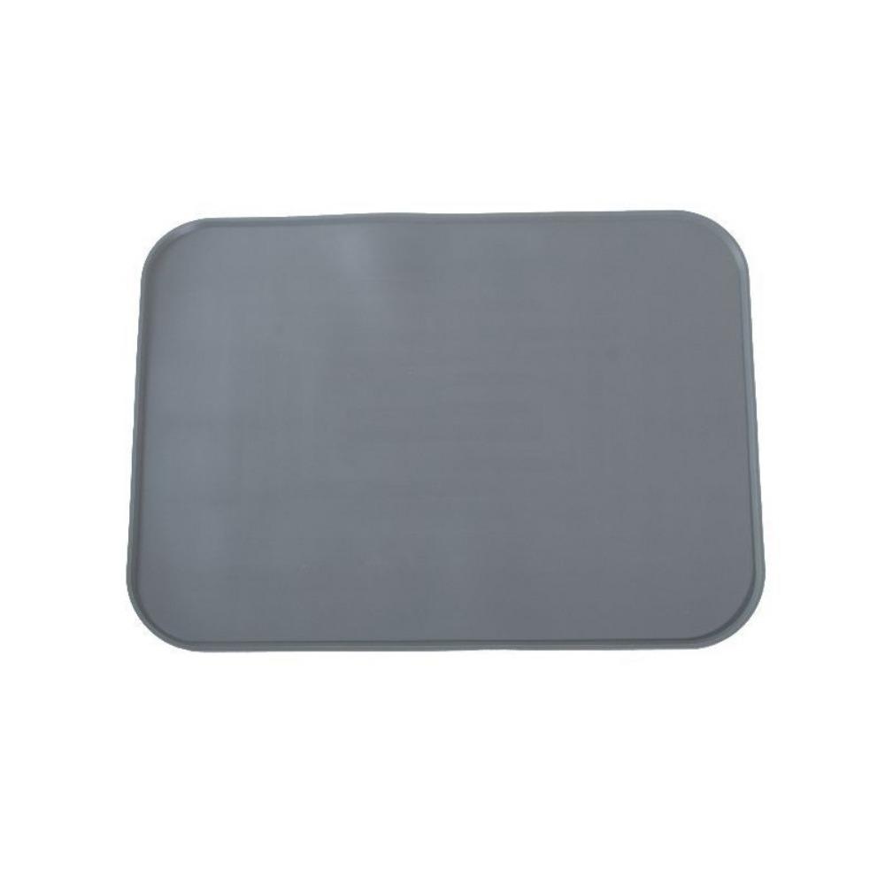 

Absorbent Non-slip Bowl Pad Non-Slip Cat Feeder Pad Healthy Silicone Dog Bowl Mat Cat/Dog серый